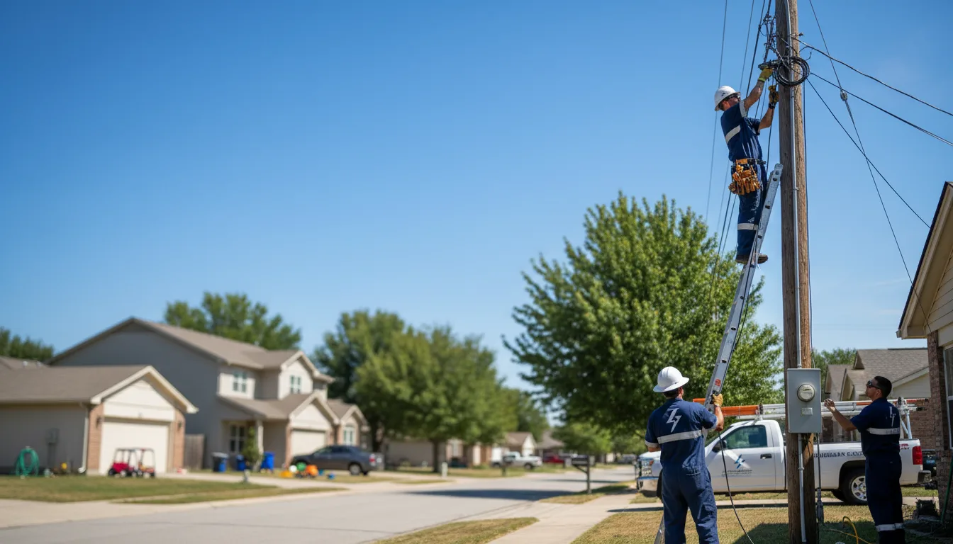 Residential electrician providing installation services in Americus, KS